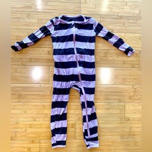 Kickee pants stripe one piece 2T